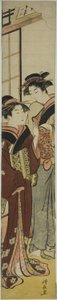 Geisha Talking to Her Maid by Torii Kiyonaga