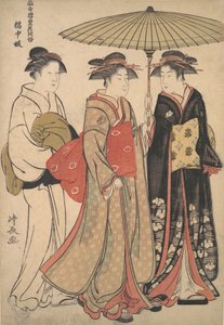 Geisha of the Tachibana Street by Torii Kiyonaga