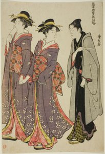 Out for a Walk, from the series "A Collection of Contemporary Beauties of the Pleasure Quarters" by Torii Kiyonaga