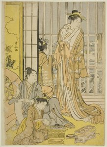 Snowy Morning in the Pleasure Quarters by Torii Kiyonaga