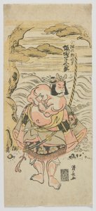 The Actor Sakata Hangoro II as Kobayashi no Asahina, Edo Period, 1775 by Torii Kiyonaga