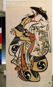 Male Actor Playing the Woman by Torii Kiyonobu I