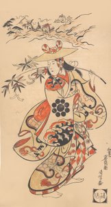 Actor Sawamura Kodenji as a Woman at the Time of the Tanabata Festival