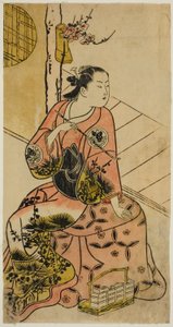 The Actor Sanjo Kantaro Holding a Pipe by Torii Kiyonobu I