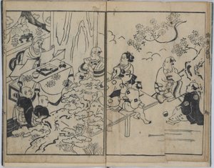 The Fanciful Eight Views in Military Love Affairs by Torii Kiyonobu I