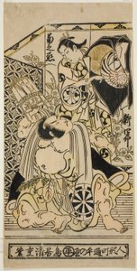 The Actors Anegawa Shinshiro I and Segawa Kikunojo I by Torii Kiyoshige