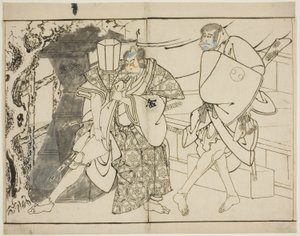 The Actors Arashi Ryuzo and Morita Kanya VIII by Toshusai Sharaku