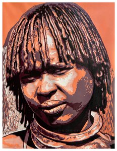 Serene Youth Portrait by Tosin Oyeniyi
