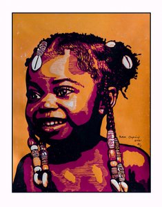 Smiling African Child by Tosin Oyeniyi