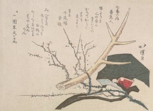 Hat, Deer-Horn and Plum Branch, Representing Jurojin, the God of Life, 19th century