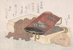 Lacquer Inro with Waterbirds and Ox-shaped Netsuke in a Box From the Spring Rain by Totoya Hokkei