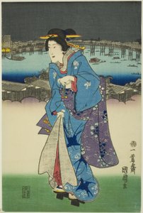 Evening Amusements at Ryogoku in the Eastern Capital