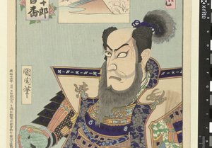 Ichikawa Danjuro IX as Kato Kiyomasa (Hundred Roles of Ichikawa Danjuro IX) by Toyohara Kunichika