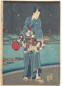Modern Genji - Firefly Viewing (Imayō Genji Shiken Hotaru Asobi) by Toyohara Kunichika