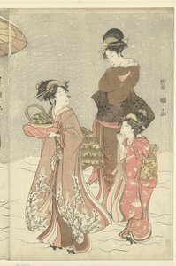 Snowball by Toyokuni (II) , Utagawa