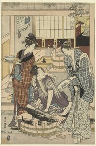 Fish Seller by Toyokuni (II) , Utagawa