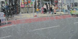 Across the road, 2003 by Trevor Burgess