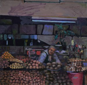 Potato stall (Quito, Ecuador), 2015 by Trevor Burgess