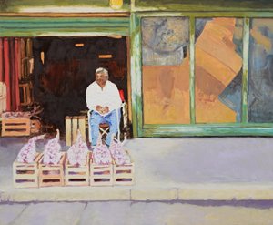 Selling garlic (San Juan, Argentina), 2016 by Trevor Burgess