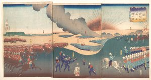 Maneuvers by Three Categories of French and English Soldiers von Tsukioka Yoshitoshi