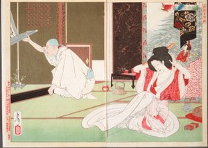 The Story of Priest Nittō at Emmeiin by Tsukioka Yoshitoshi