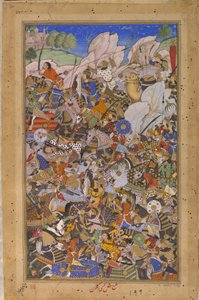 The Battle Preceding the Capture of the Fort at Bundi, Rajasthan by Tulsi Kalan