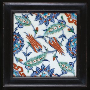 An Iznik pottery tile by Turkish School