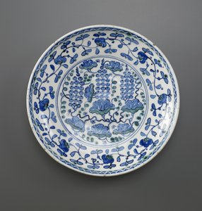 Dish with Grape Design by Turkish School