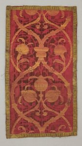 Panel: velvet with voided design