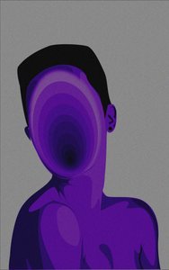 Abstract Purple Void by UMUUNTU