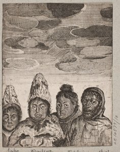 Four Inuit by Ubekendt