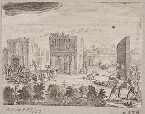Firefight between Persians and Europeans