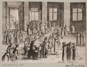 Interior with Russian Banquet by Ubekendt