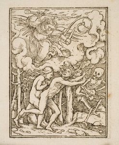 Mary Magdalene Kneeling by a Cross by Ubekendt