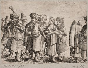 Men and Women in Oriental Costumes by Ubekendt