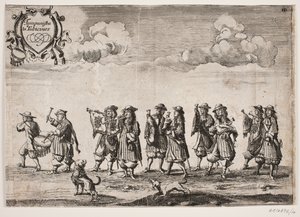 Procession on the Occasion of the Inauguration of Kiel University. Plate 10 by Ubekendt