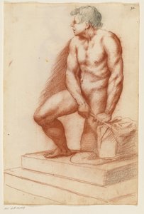 Standing Muscular Man, Cut Off at the Head