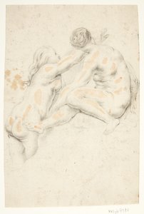 Two Naked Female Figures
