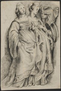Three Female Figures, from 