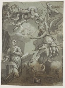 Annunciation by Ubekendt Ubekendt