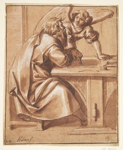 The Evangelist Matthew by Ubekendt Ubekendt