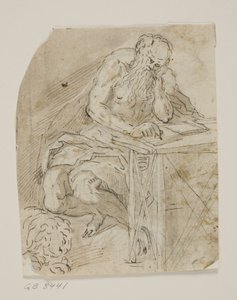 St Jerome in His Study by Ubekendt Ubekendt