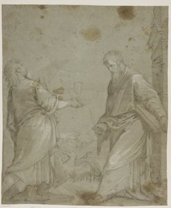 Sts John the Evangelist and Bartholomew from Jacopo Bassano’s "Cassola Altarpiece" by Ubekendt Ubekendt