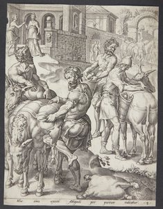 The Servants of Abigail Loading the Asses with Food for David