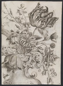 Flowers by Ubekendt hollandsk 1600 tallet