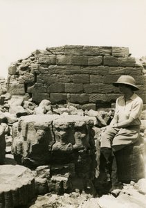 Column Base Decorated with Divine Figures, Great Enclosure, Musawwarat es Sufra, Sudan by Ugo Monneret de Villard