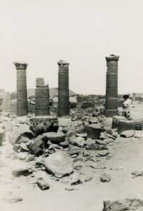 Columns and Ruins of Temple in Great Enclosure, Musawwarat es Sufra, Sudan by Ugo Monneret de Villard