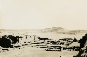 Commercial area in Monastery of St Simeon, Aswan, Egypt by Ugo Monneret de Villard