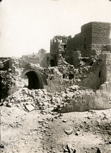 Large keep (qasr) of Monastery of St Simeon, Aswan, Egypt by Ugo Monneret de Villard
