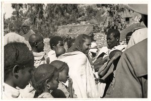 Men, Women and Children in Axum, Ethiopia by Ugo Monneret de Villard